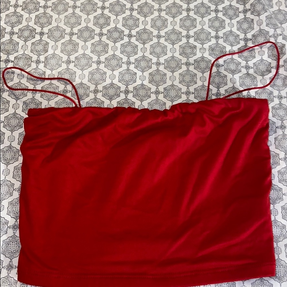 Red tank/crop top